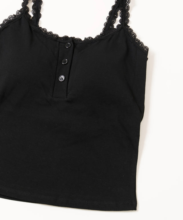 レースパイピングキャミ