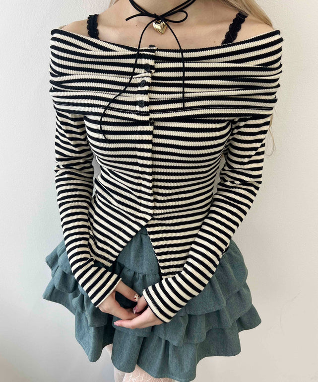 ボーダーオフショルトップス – WEGO ONLINE STORE