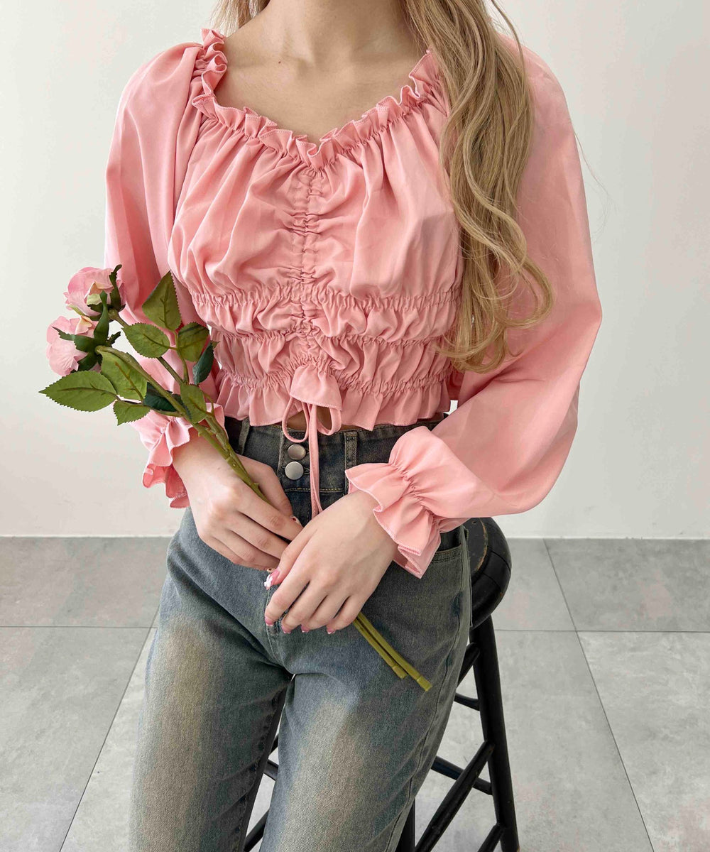 ピンク モデル：160㎝ F着用