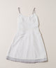 フロントリボンチェックミニワンピース