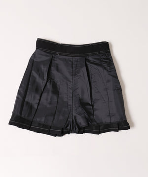 ベルトツキステッチプリーツスカート