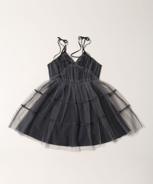 ボリュームチュールキャミワンピース