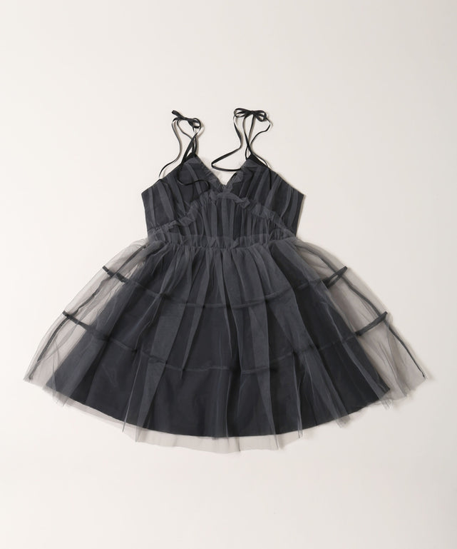 ボリュームチュールキャミワンピース