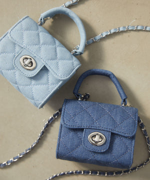 デニムミニショルダーバッグ