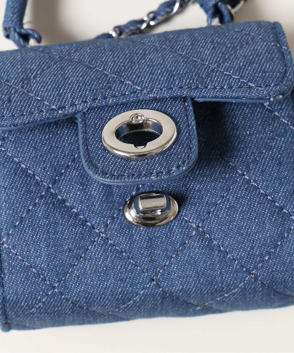 デニムミニショルダーバッグ