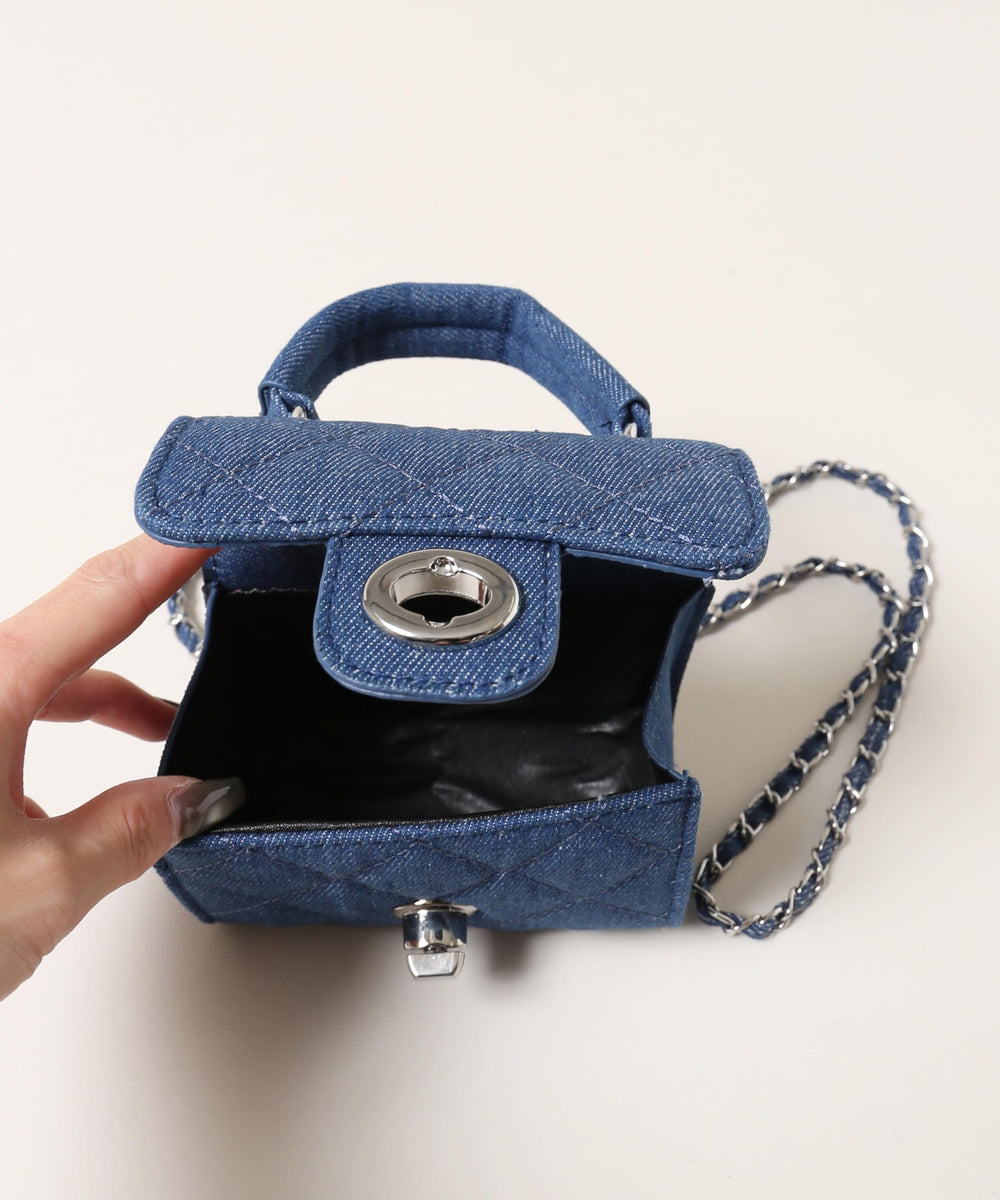 デニムミニショルダーバッグ