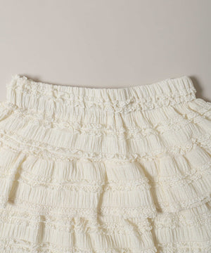 フリルティアードミニスカート