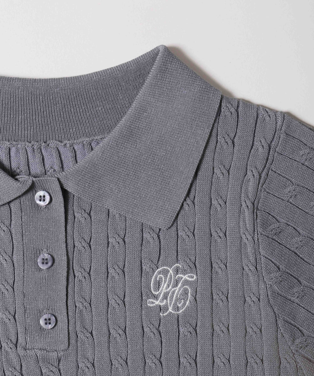 襟付きケーブルコンパクトニット