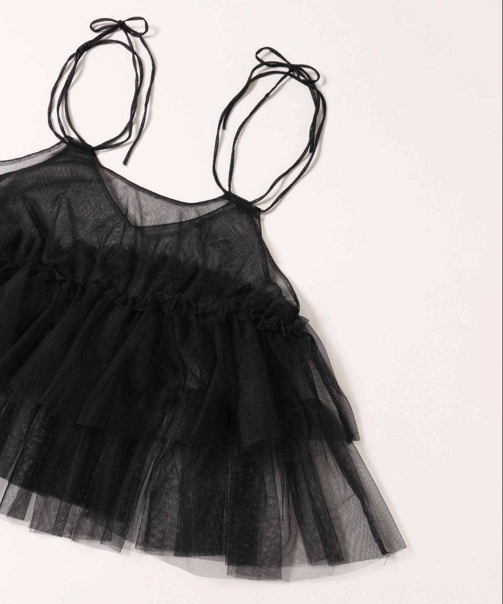 チュールフリルキャミソール