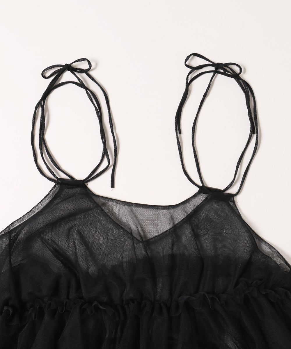 チュールフリルキャミソール