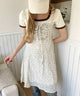 リトルフラワーキャミワンピース/ホワイトアイボリー モデル：160㎝ F着用