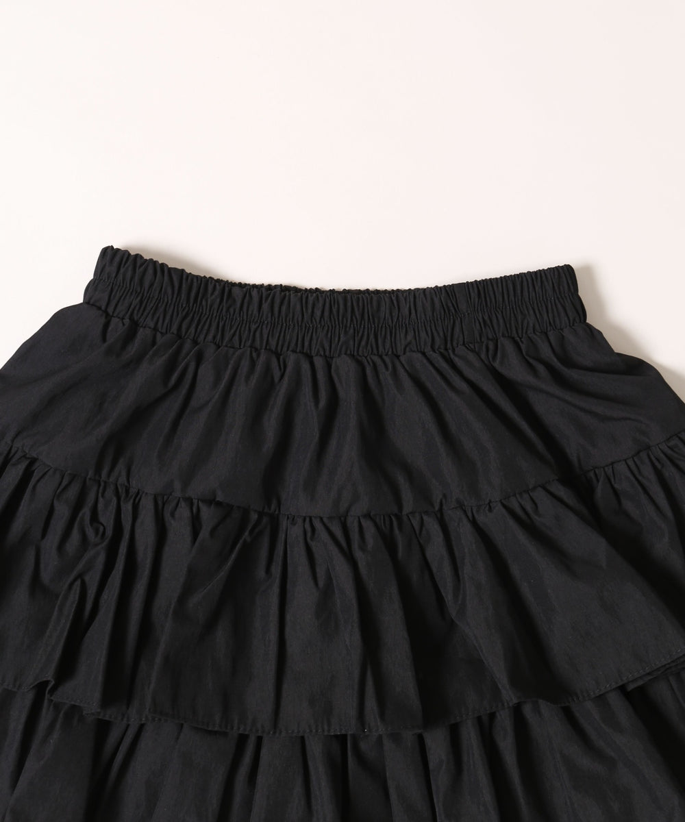 無地ティアードミニスカート