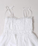 チュールギャザーミニワンピース