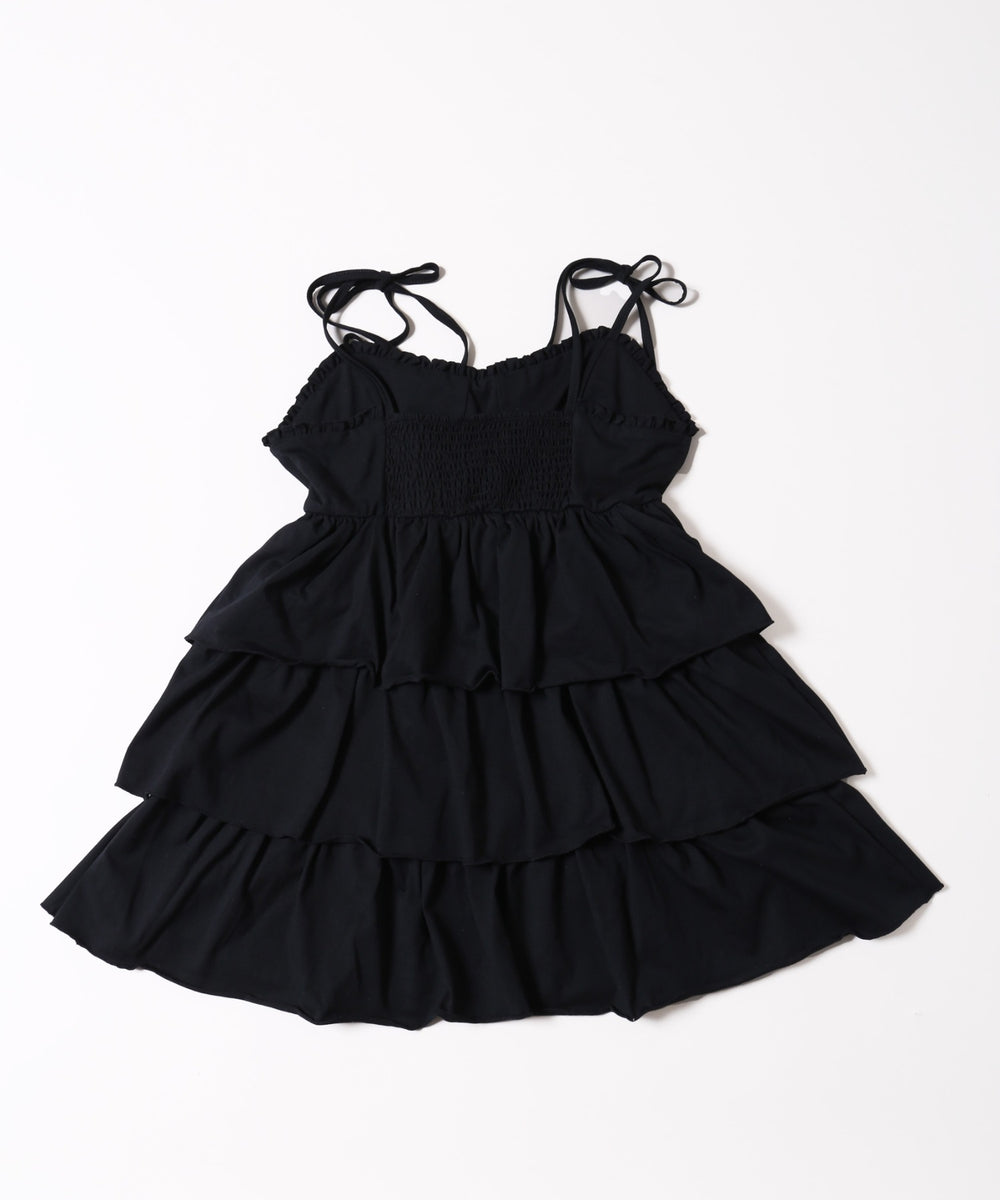 ティアードビスチェキャミワンピース