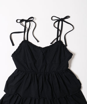 ティアードビスチェキャミワンピース