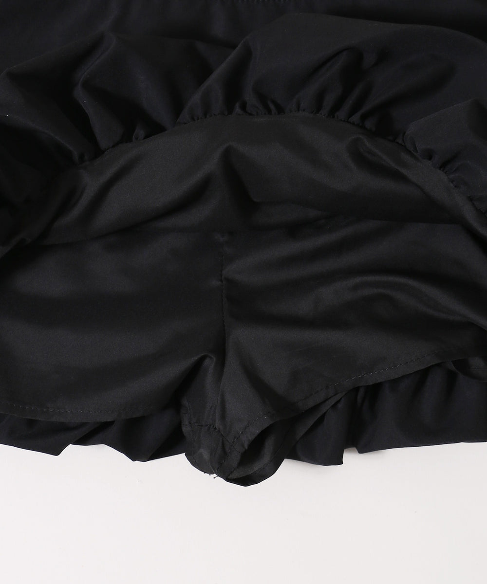 フリルウエストバルーンミニスカート