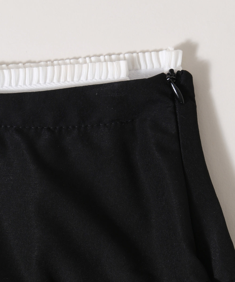 フリルウエストバルーンミニスカート