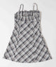 フロントリボンチェックキャミワンピース
