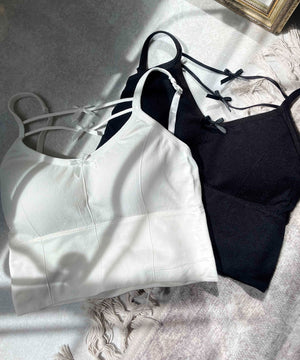 コードデザインリボンキャミソール