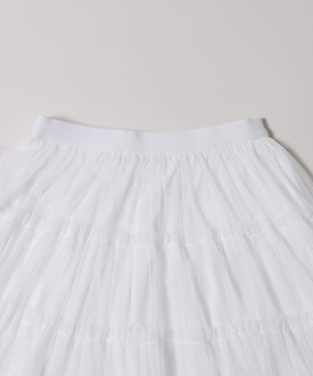 チュールミニスカート