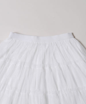 チュールミニスカート