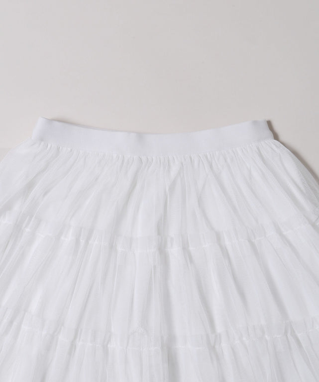 チュールミニスカート