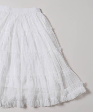 チュールミニスカート