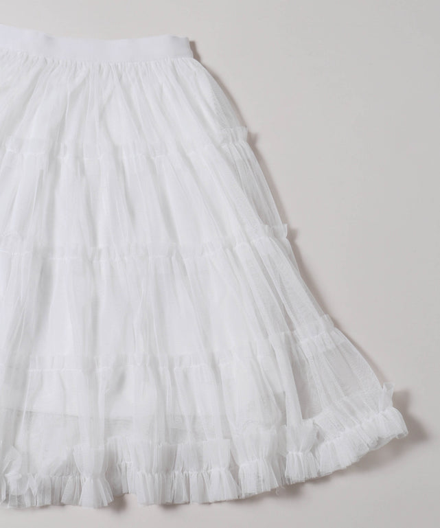 チュールミニスカート