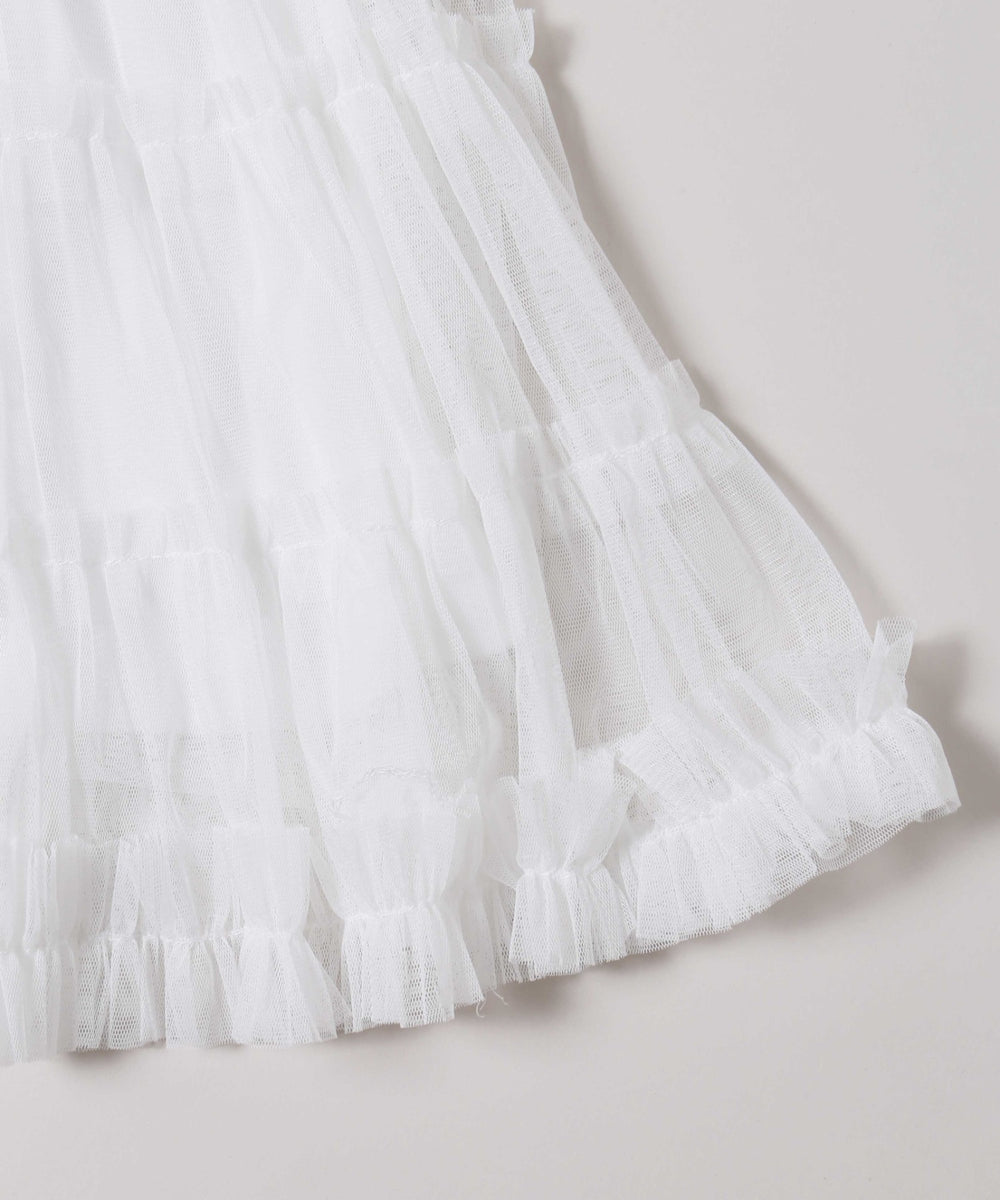 チュールミニスカート