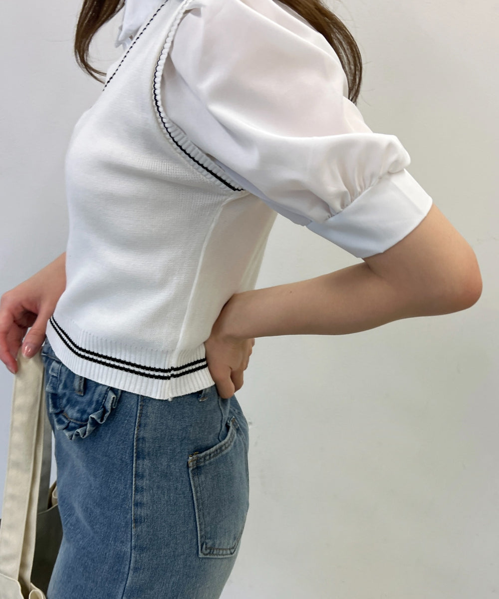 ホワイト モデル：160㎝ F着用