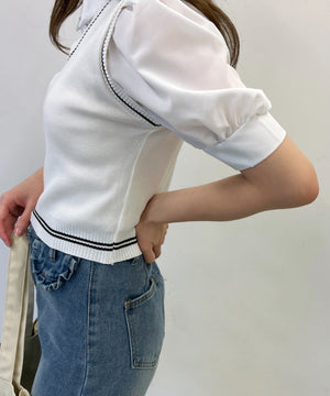 ホワイト モデル：160㎝ F着用