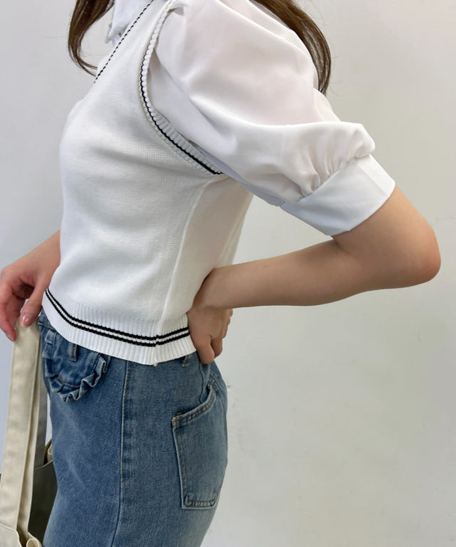 ホワイト モデル：160㎝ F着用