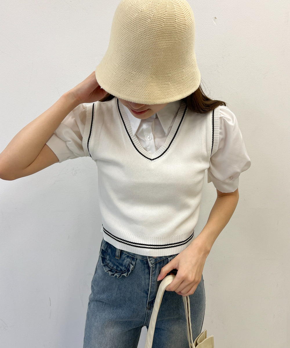 ホワイト モデル：160㎝ F着用