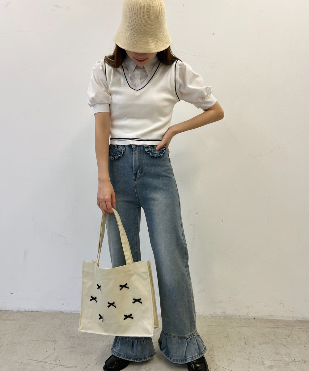 ホワイト モデル：160㎝ F着用