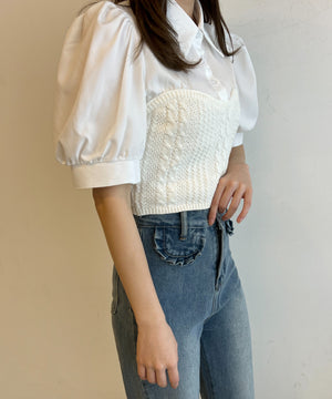 ホワイトアイボリー モデル：160㎝ F着用