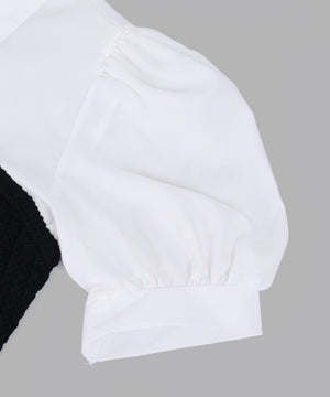 ニットビスチェドッキングシャツ