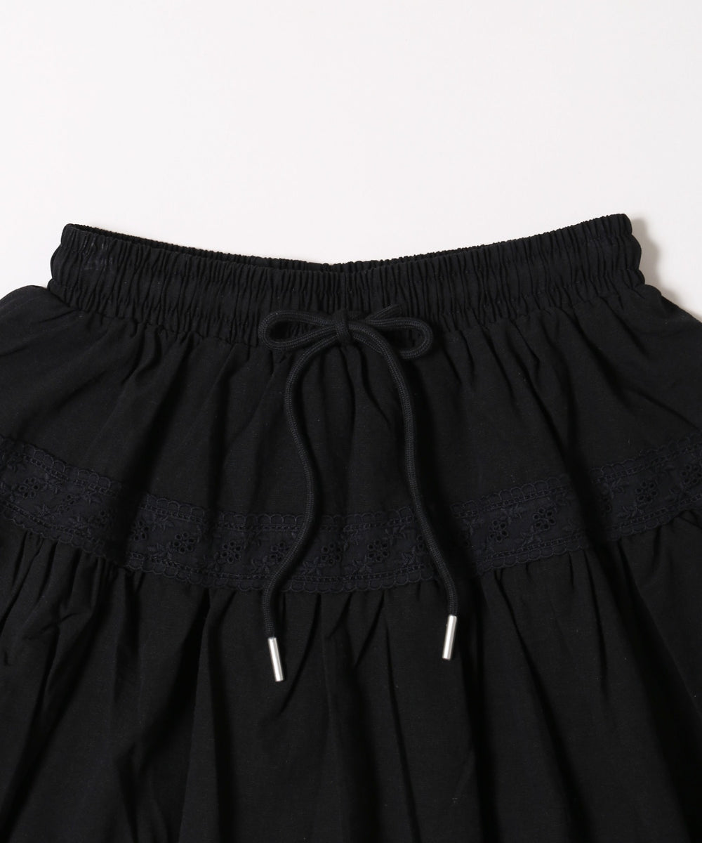デザインレースギャザースカート