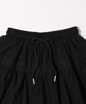 デザインレースギャザースカート