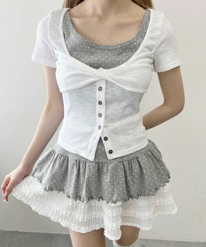 ホワイト モデル：160㎝ F着用