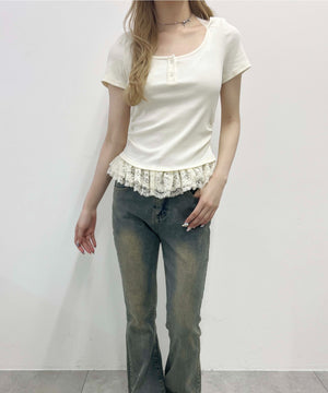 ホワイトアイボリー モデル：160㎝ F着用