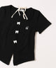 ミニリボンデザインホルターネックTシャツ