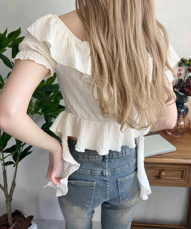 ホワイトアイボリーモデル：160㎝ F着用