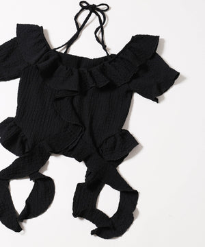 フリルイレヘムデザイントップス