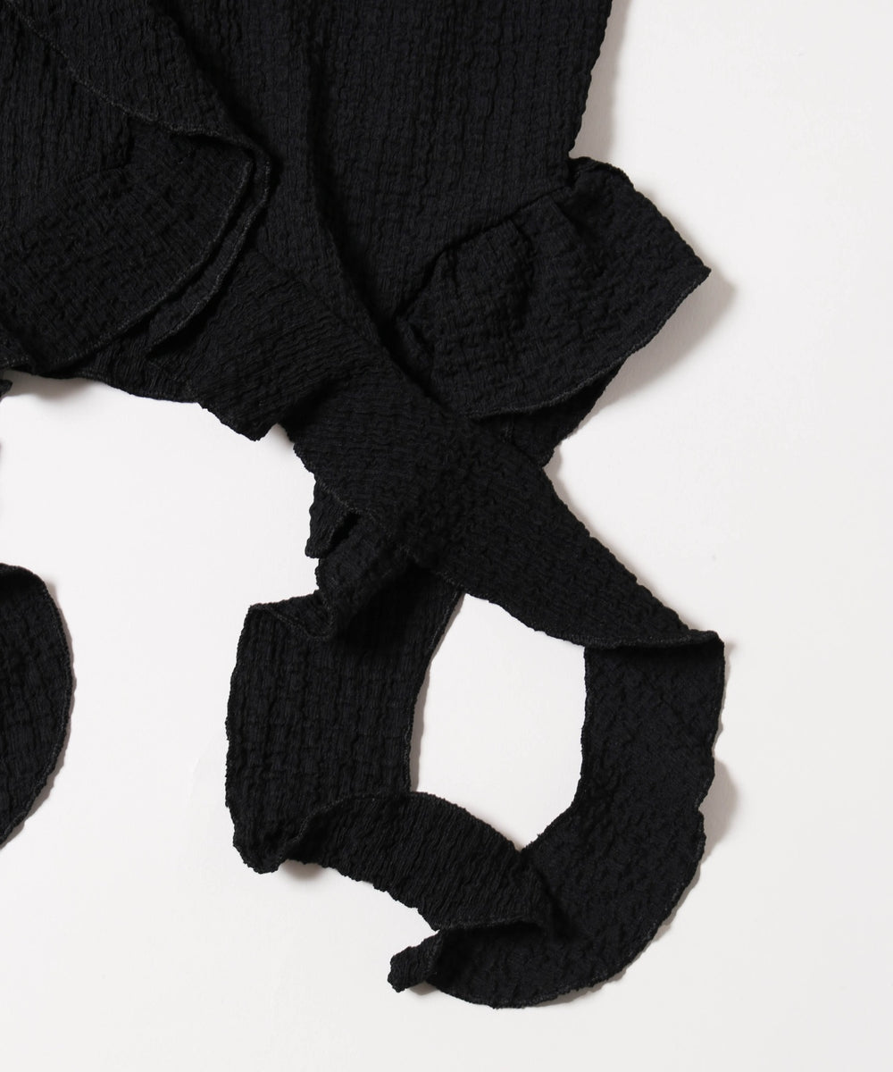 フリルイレヘムデザイントップス