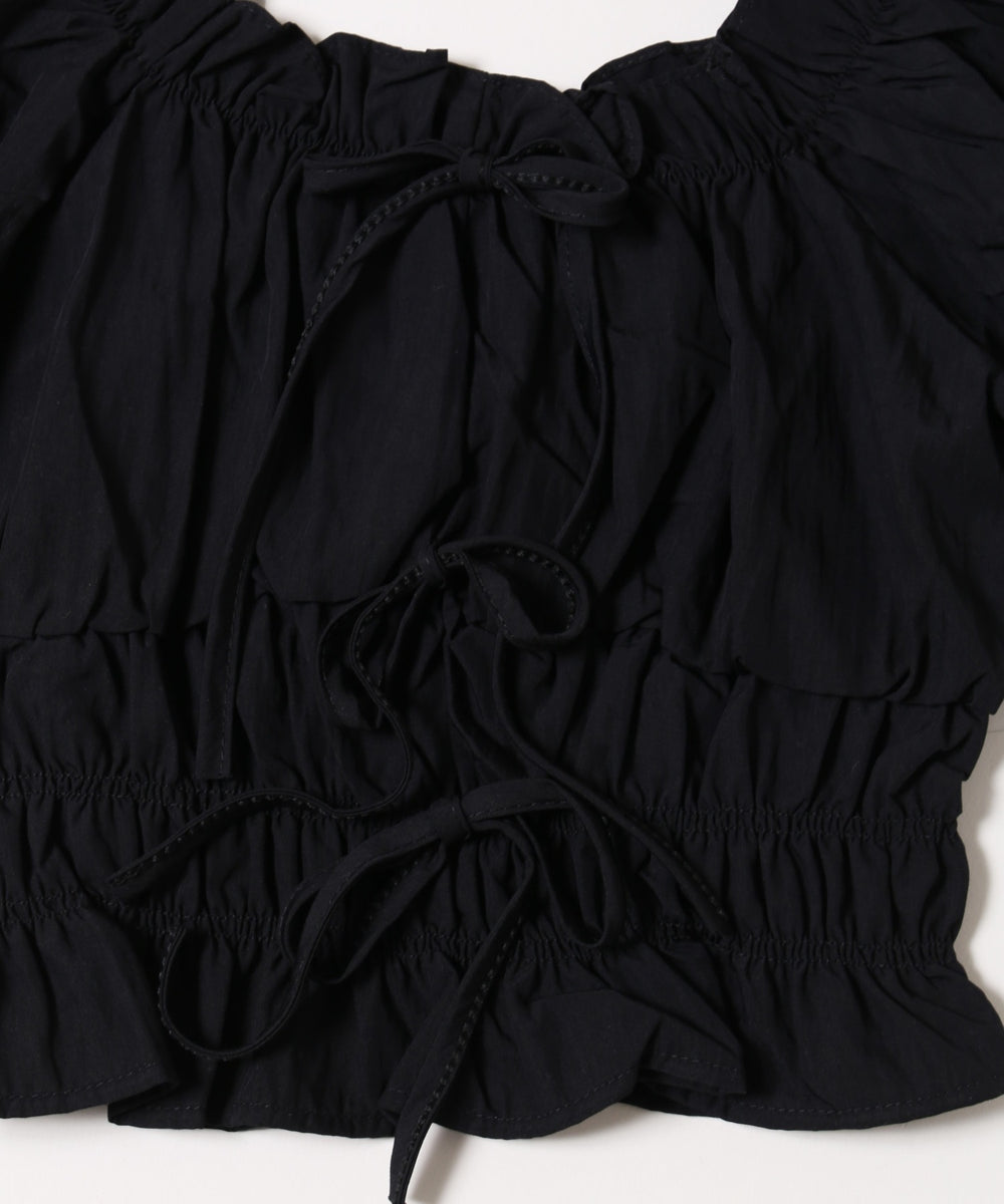 2WAYギャザーデザインブラウス