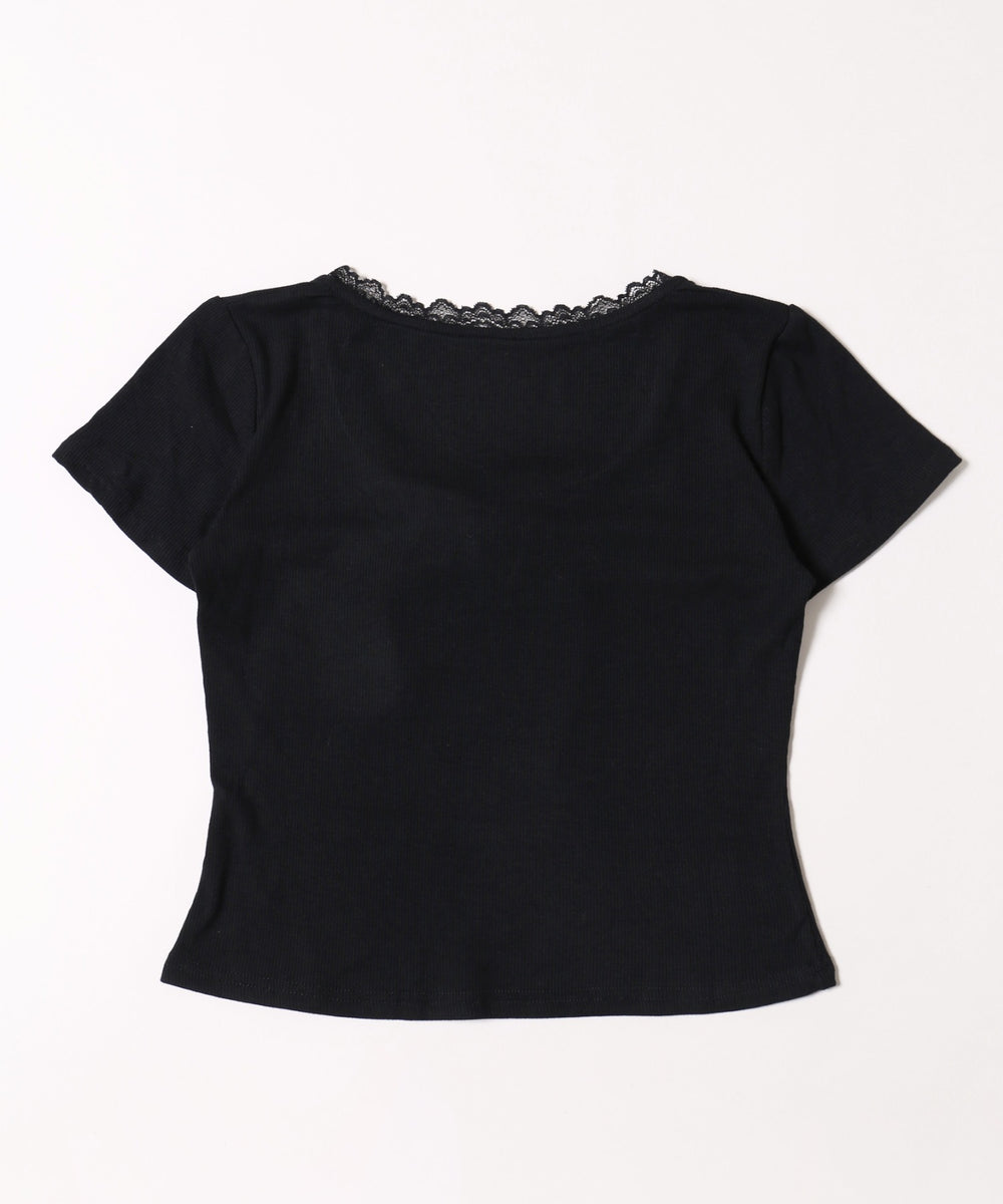 ミニレースアップTシャツ