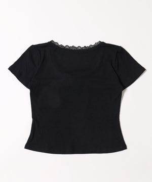 ミニレースアップTシャツ