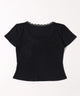 ミニレースアップTシャツ