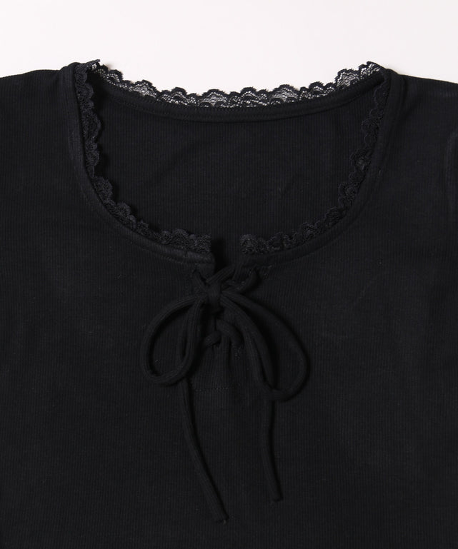 ミニレースアップTシャツ