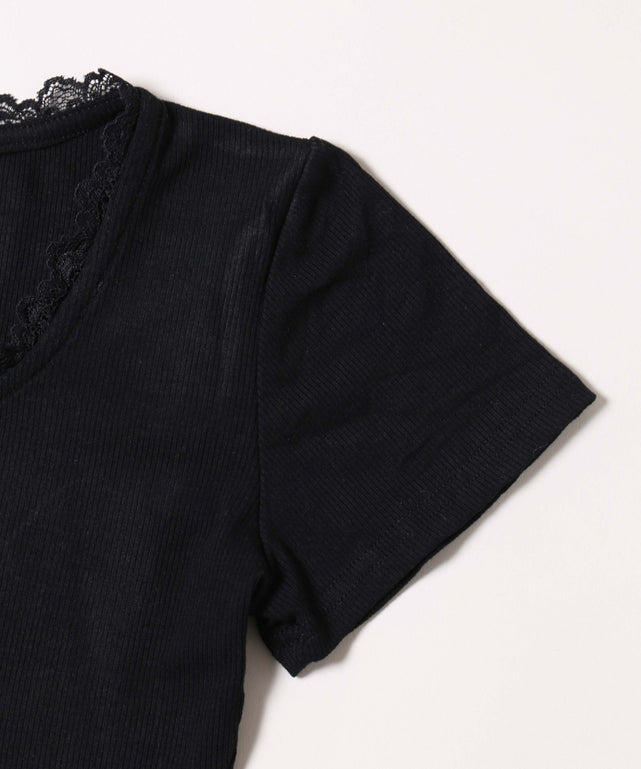 ミニレースアップTシャツ
